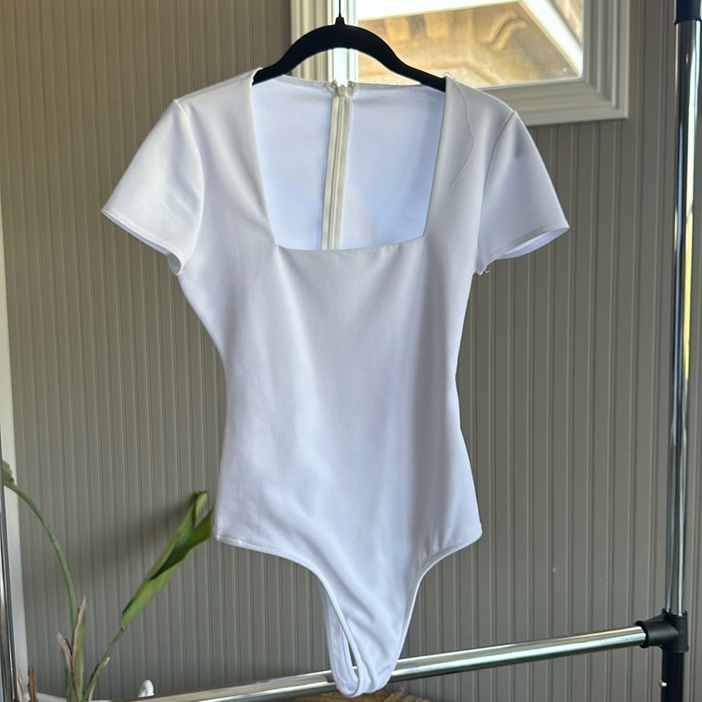 White Sleeved Body Suit